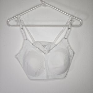 White Wire Free Lightly Padded Bra Sz XL
